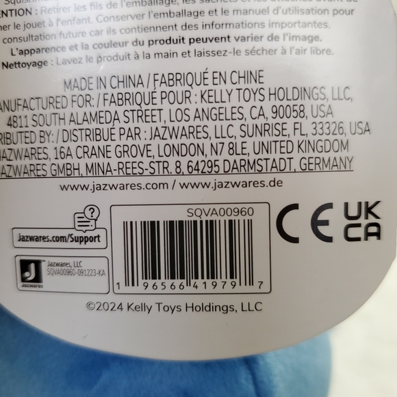 Berjon Squishmallows 5 Inch BNWT Valentines Day Blue Warthog Plush Toy - Picture 8 of 8